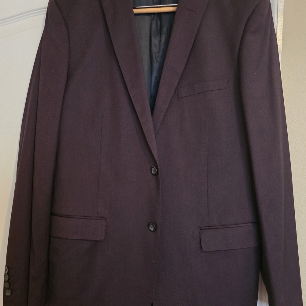 Men's Elegant Dark Purple Blazer